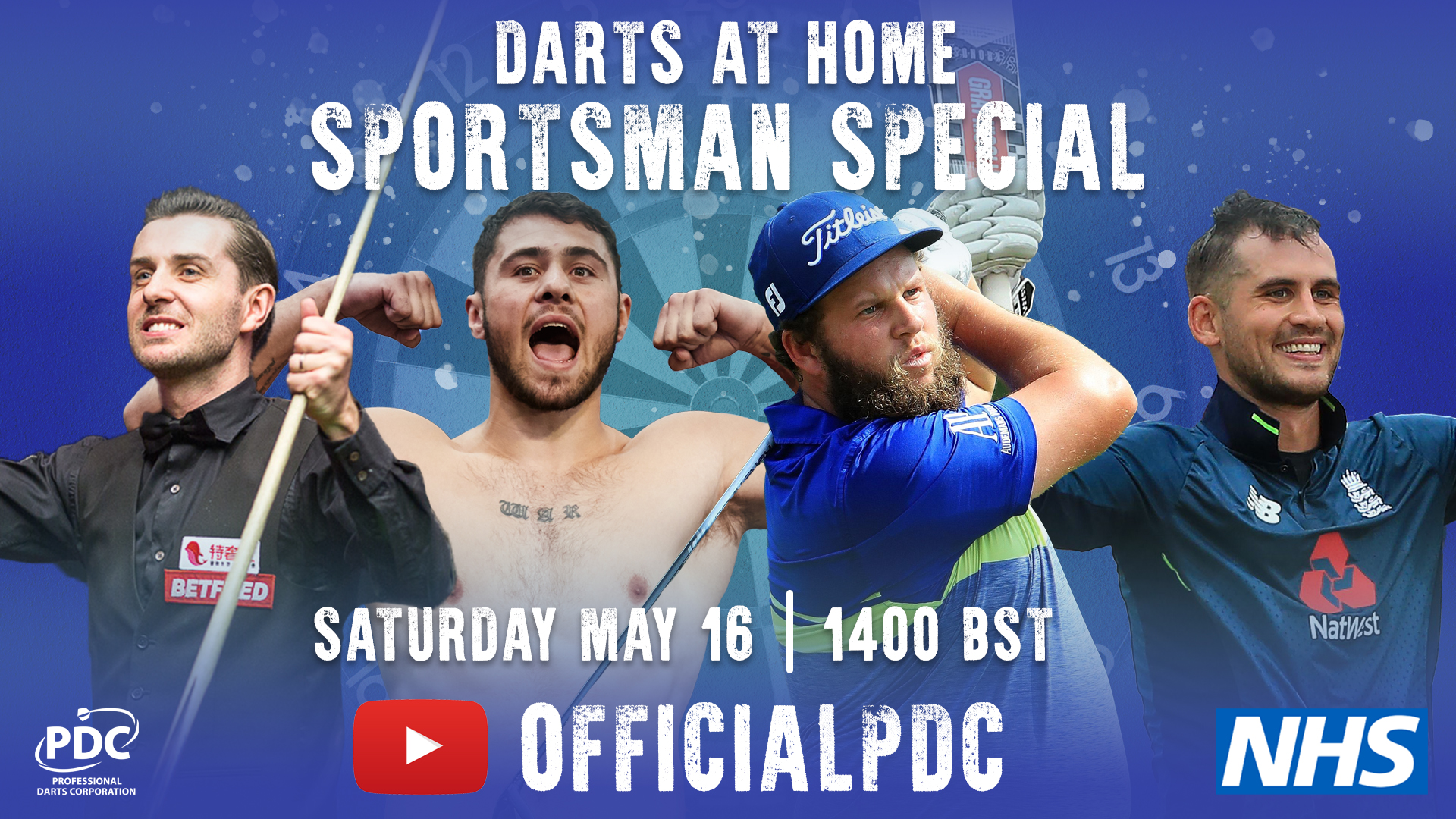 Darts at Home Sportsman Special on Saturday PDC